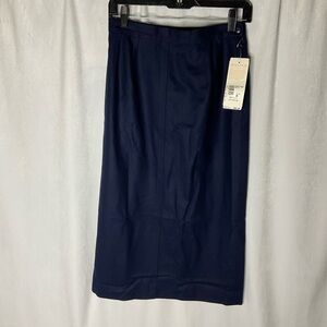 Vintage NWT Pendleton Blue Pencil Skirt 100% Virgin Wool Size 8